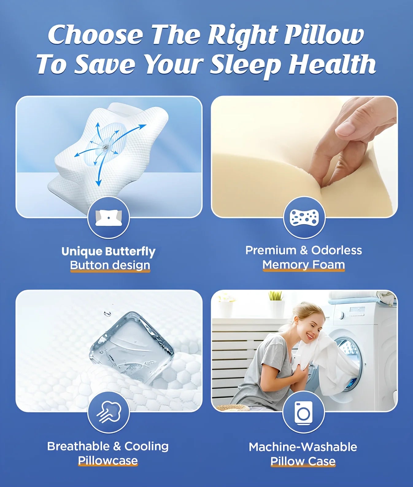 CozyRest™ Memory Foam Neck Pillow